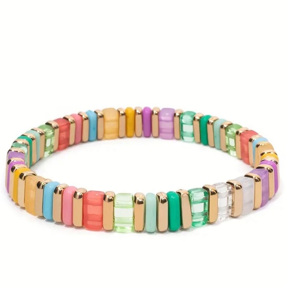 Anthropologie Jewelry - NWOT Chicklet Multicolor Bracelet